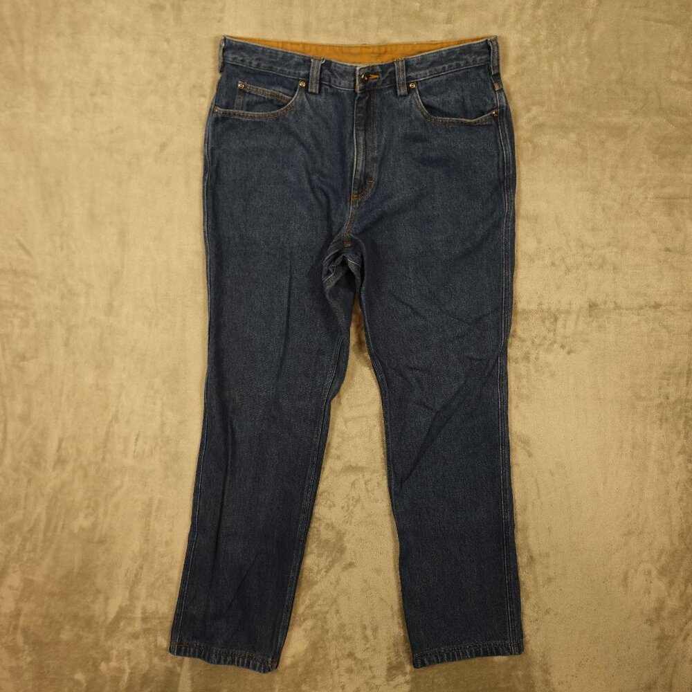 Duluth Trading Co.‎ Ballroom Relaxed Fit Jeans Blue Denim Men's Size 37x34